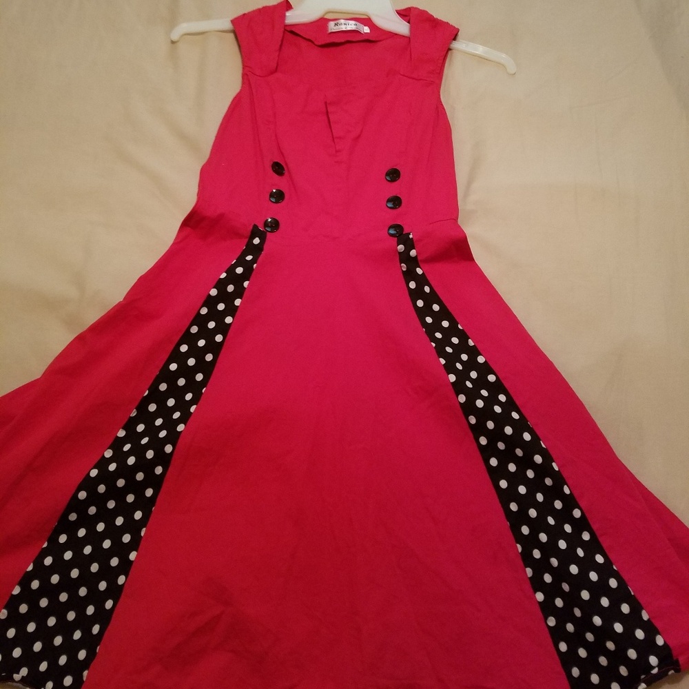 Red vintage dress